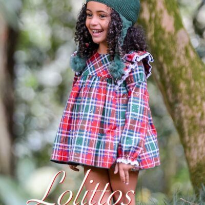 LOLITTOS Vestido Poalla Escocés Rojo/Verde