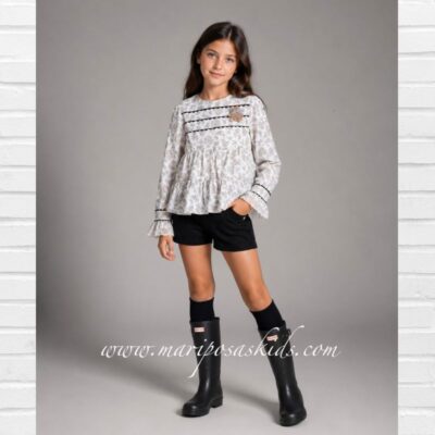 NOMA FERNÁNDEZ Conjunto TOSCANA Flores y Short Vaquero