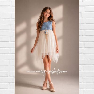 Vestido BELLA BIMBA Hazel Azul Tul