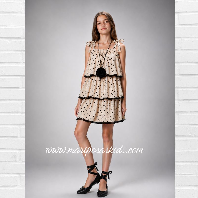 Vestido BELLA BIMBA Topos SUN Tirantes