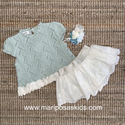 Conjunto Lolittos PRALINÉ Punto Aguamarina