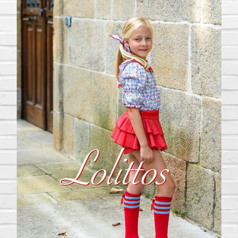 Lolittos Conjunto CHERRY Blusa Falda-short