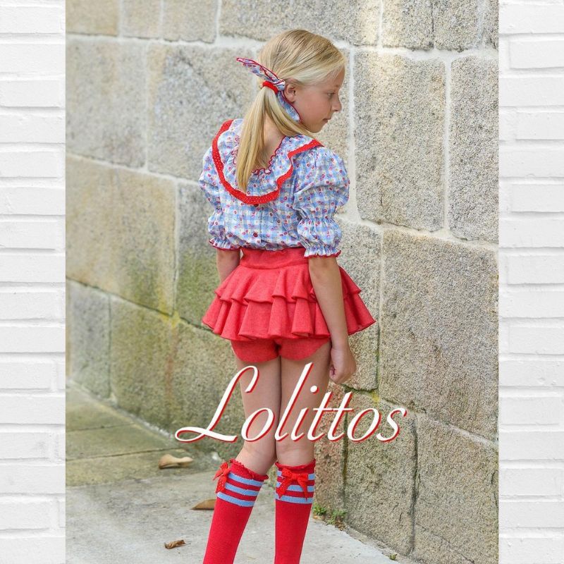 Lolittos Conjunto CHERRY Blusa Falda-short - Imagen 4