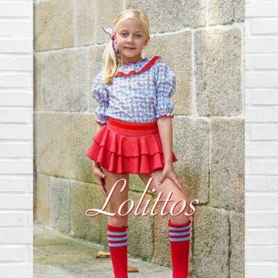 Lolittos Conjunto CHERRY Blusa Falda-short