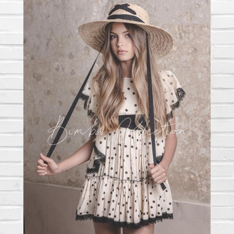 Vestido BELLA BIMBA Topos Faralae y Fajín - Imagen 9