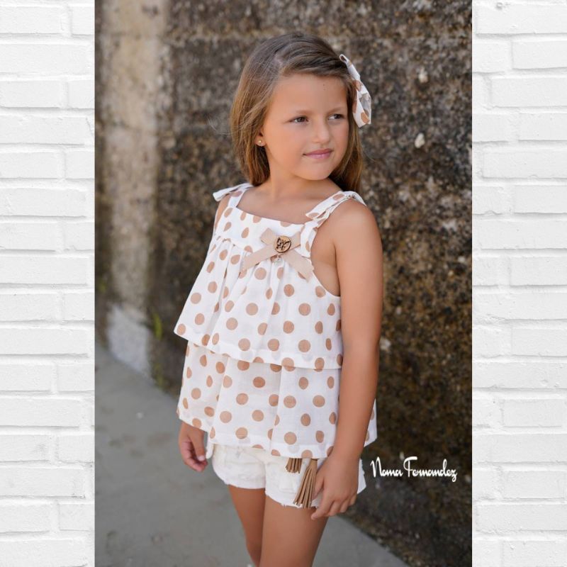 NOMA FERNÁNDEZ Blusón y Short HAYA Lunares