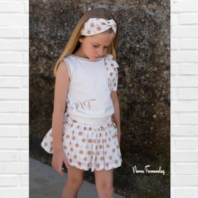 NOMA FERNÁNDEZ Camiseta y Falda Lunares HAYA