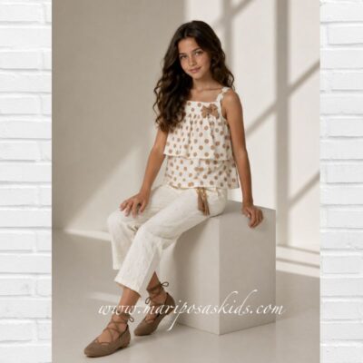 NOMA FERNÁNDEZ Blusón y Pantalón HAYA Lunares