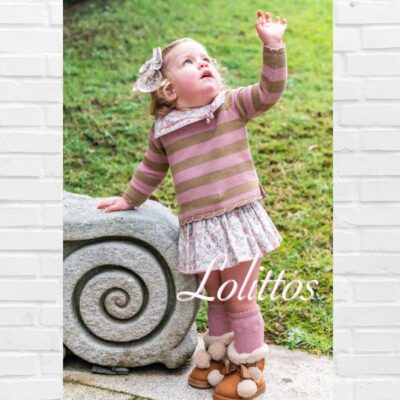 LOLITTOS Conjunto Cubre/Falda BUBÚ Rosa