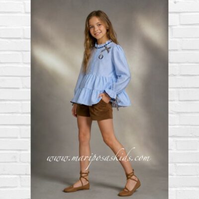 NOMA FERNÁNDEZ Blusa y Short PLATA