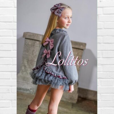 LOLITTOS Conjunto PLATINO Gris Tul