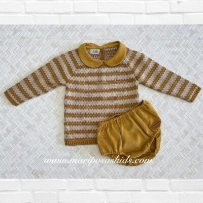 LOLITTOS Conjunto Niño BROTE Mostaza