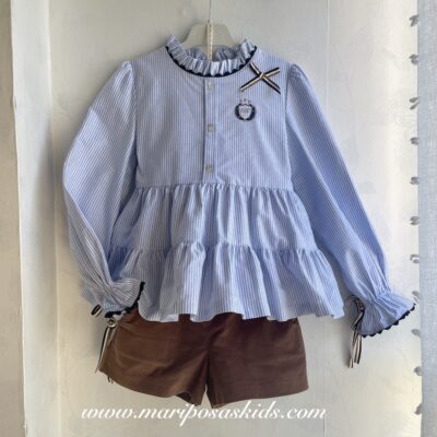 NOMA FERNÁNDEZ Blusa y Short PLATA