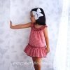 Vestido Rojo Eve Children de Tirante Fruncido y Volante Bajo - Imagen 3