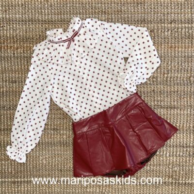LOLITTOS Conjunto Niña ADEL Blusa y Rana/Falda