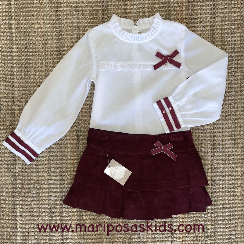 NOMA FERNÁNDEZ Blusa y Bombacho CRIS Granate - Imagen 6