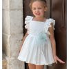 Vestido LAPEPPA Blanco Bordado con Tul Verdemar - Imagen 5
