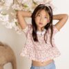 Blusa MON PETIT Colección Rosa Flores - Imagen 6