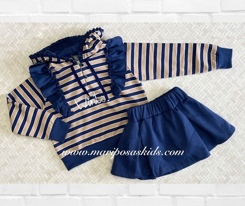 MON PETIT BONBON Falda/Culot Azul