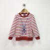 Sudadera Mon Petit Niño Rayas Rojas