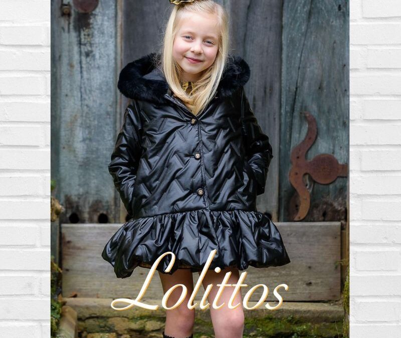 LOLITTOS Abrigo Negro GLOBO