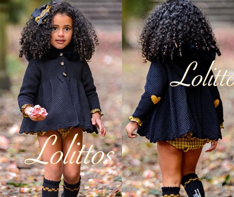 LOLITTOS Abrigo Punto Negro GLOBO