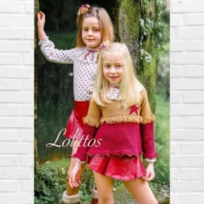 LOLITTOS Conjunto Niña ADEL Blusa y Rana/Falda