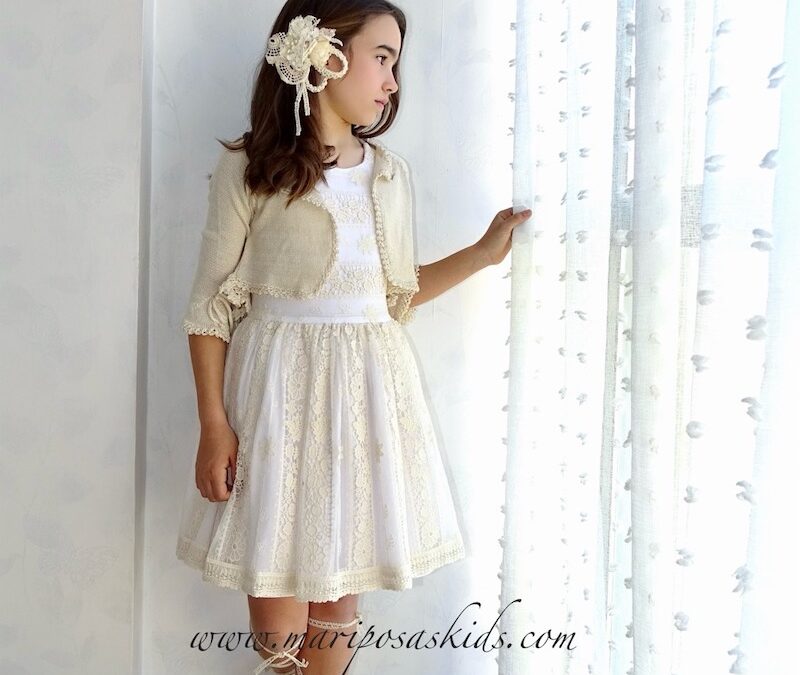 Chaqueta BELLA BIMBA Beige Ceremonia 2025