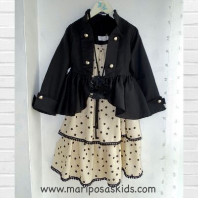 Chaqueta BELLA BIMBA Lino Negro Cola