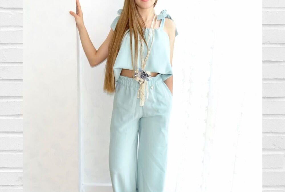 Conjunto BELLA BIMBA Aguamarina Pantalón