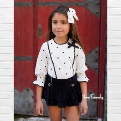 NOMA FERNÁNDEZ Blusa y Bombacho DELIA Topos