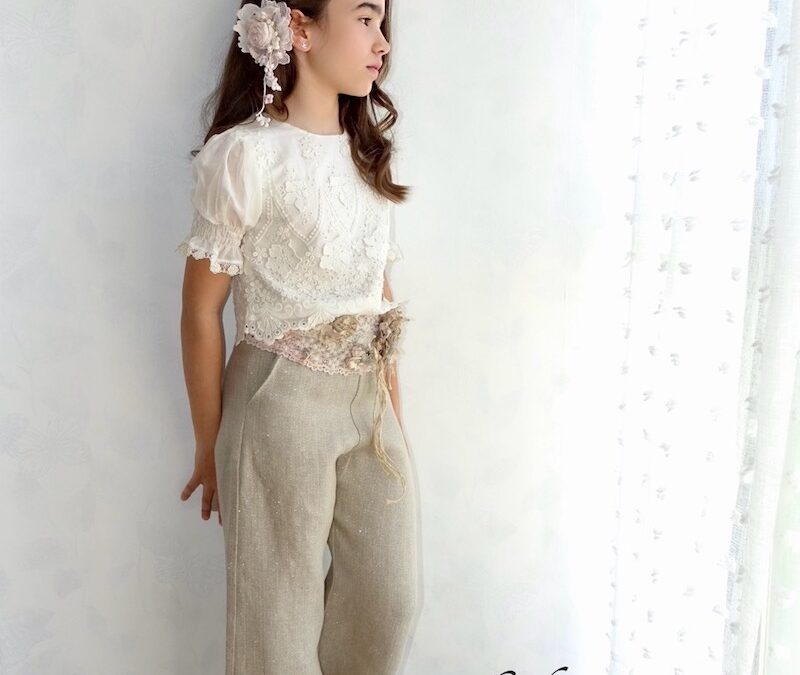 Conjunto BELLA BIMBA Pantalón MIDI y Blusa VOILE