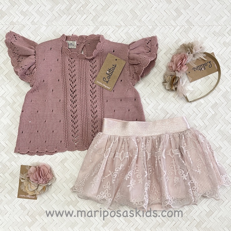 Lolittos DUQUESA Top Punto y Falda/cubre - Imagen 3