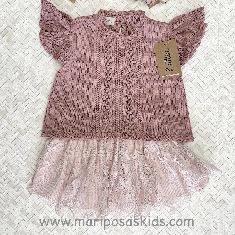 Lolittos DUQUESA Top Punto y Falda/cubre - Imagen 6