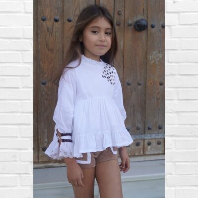 NOMA FERNÁNDEZ Blusón y Short VENUS Canela