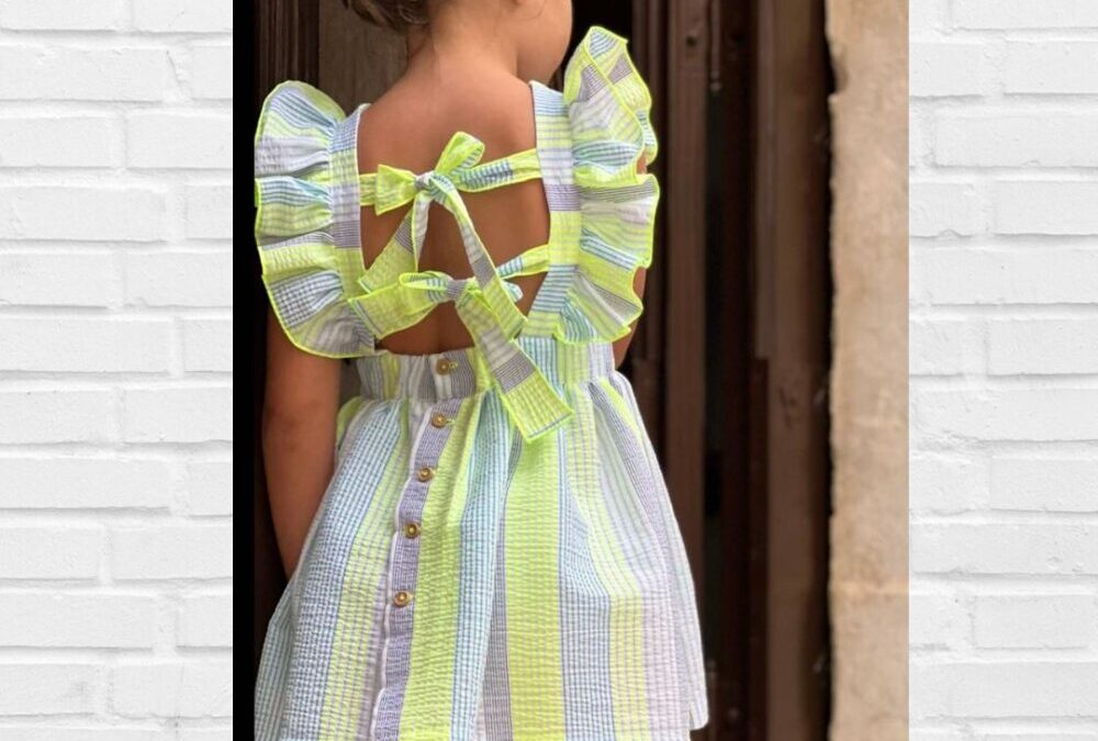 Vestido LAPEPPA Rayas Flúor