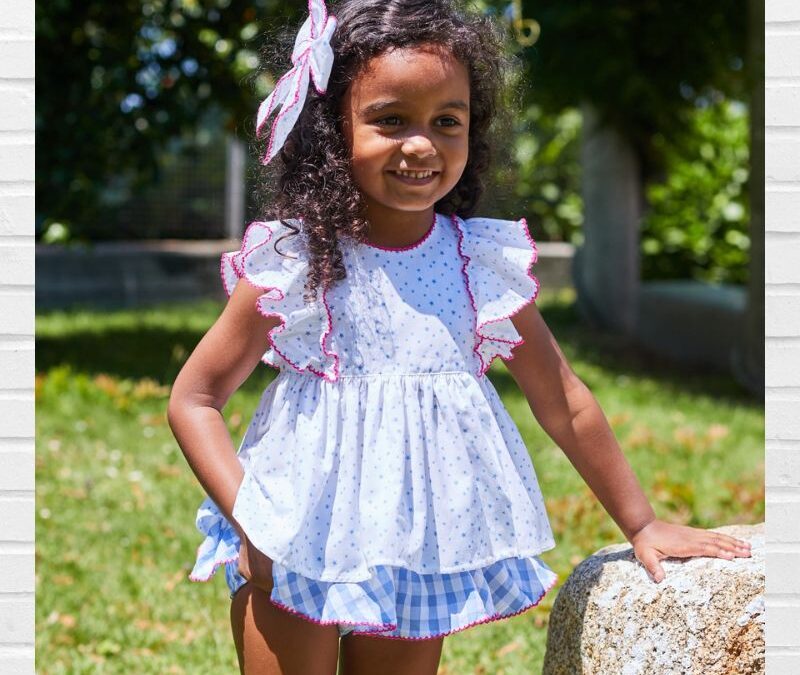 Conjunto LA MARTINICA Blusa y Braguita Cuadros