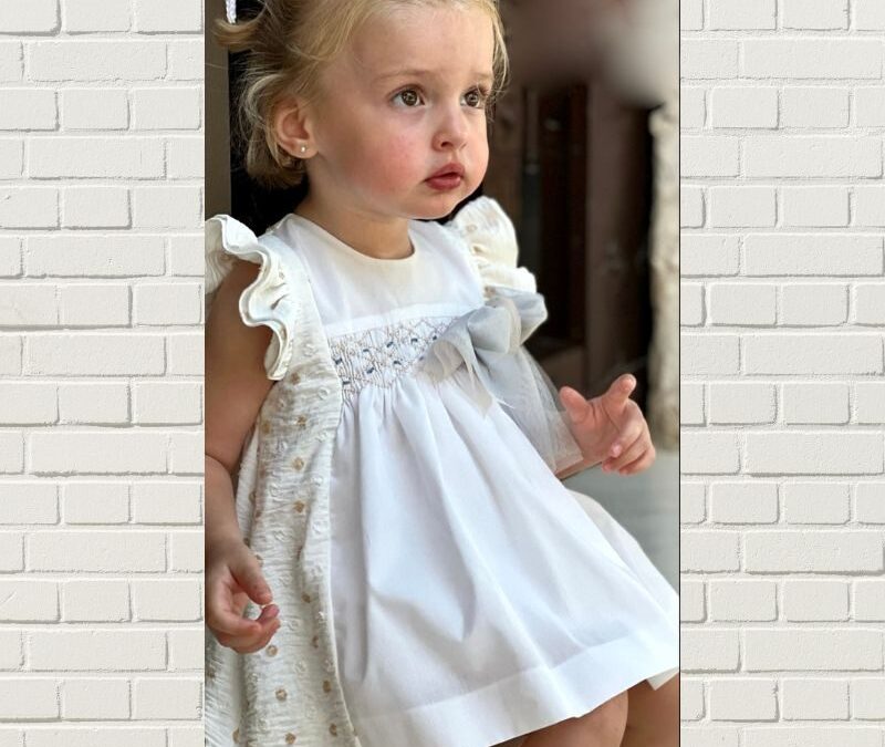 Jesusito LAPEPPA Blanco con Topos Tostados