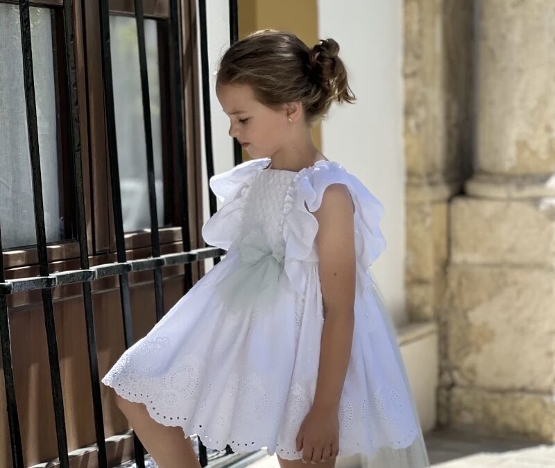 Vestido LAPEPPA Bordado Tul Verdemar