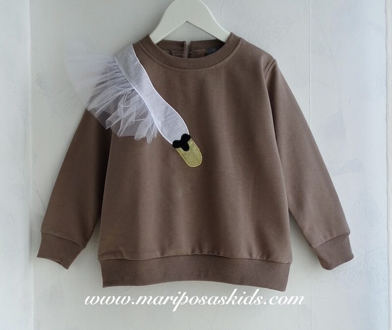 Sudadera Cisne MON PETIT Niña