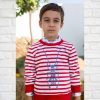 Sudadera Mon Petit Niño Rayas Rojas - Imagen 2