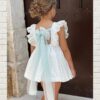 Vestido LAPEPPA Blanco Bordado con Tul Verdemar