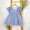 Vestido MON PETIT Rayas Azules